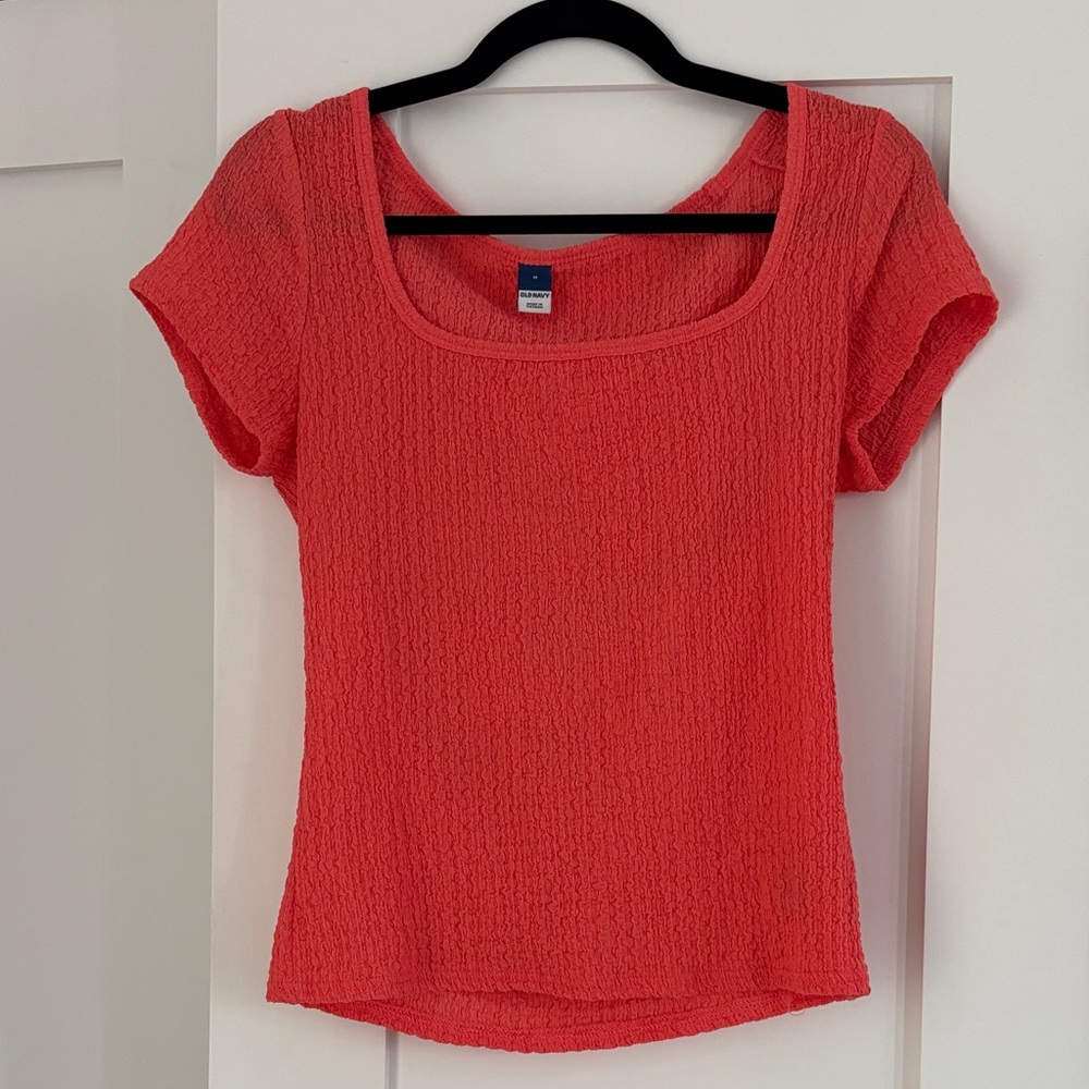 Old Navy Coral Short Sleeve Top